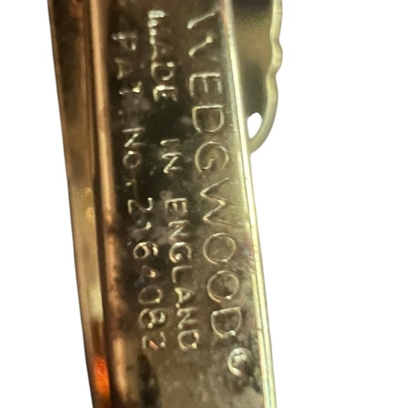 Wedgwood Light Blue Tie Clip Ship Motif - Picture 2 of 5